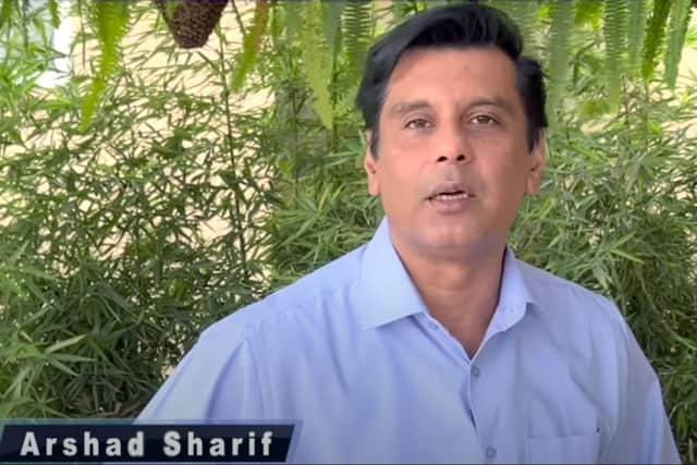Arshad Sharif was ‘in hiding’ in Kenya at the time of his killing (image: YouTube)