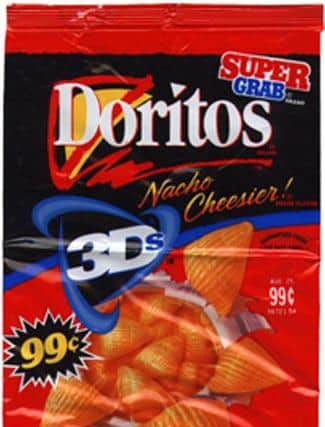 Doritos 3D were a bit like a crisp sandwhich - the doritos we know with a wonderful savoury filling in the middle.
