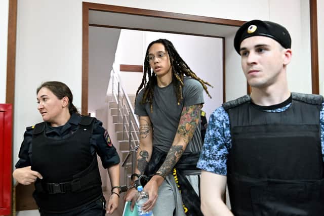 Brittney Griner has been imprisoned in Russia on drug charges, with the White House referring to the legal process as a “sham”. (Credit: Getty Images)