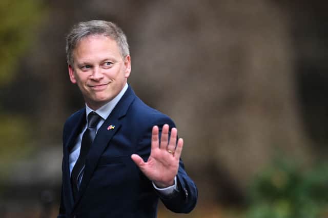Grant Shapps waves as he arrives for a meeting at 10 Downing Street. Credit: Getty Images