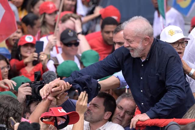 Lula is the left-wing candidate in the Brazil run-off election. 