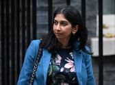 Home Secretary Suella Braverman leaves after attending the first Cabinet meeting under the new Prime Minister, Rishi Sunak. Credit: Getty Images