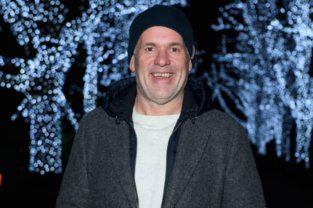 Chris Moyles attends the press night for the first Christmas at Kenwood light trail at Kenwood House on November 30, 2021 in London, England