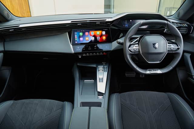 The Peugeot 308’s interior is well styled but features a confusing array of screens and switches