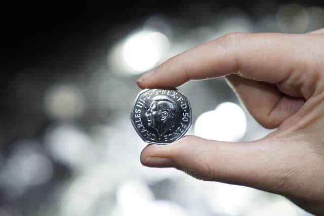 The commemorative 50p features a portrait of King Charles III (Photo: PA)