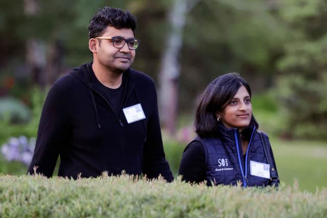 Parag Agrawal (left) has been fired as Twitter CEO by Elon Musk (image: Getty Images)