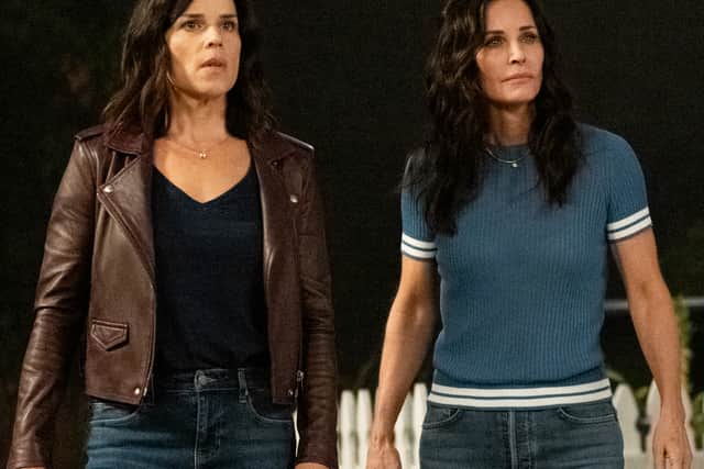 Neve Campbell as Sidney Prescott and Courteney Cox as Gale Weathers (PA Photo/Paramount Pictures/Brownie Harris)