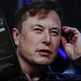 Elon Musk’s twitter profile is displayed on a mobile phone and the image of him is seen on a computer screen on back of it ( is displayed on a mobile phone and the image of him is seen on a computer screen on back of it in Ankara, Turkiye on October 06, 2022. Muhammed Selim Korkutata / Anadolu Agency)