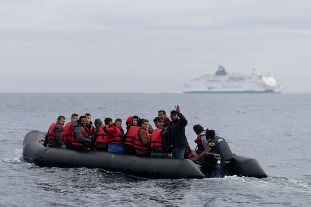 Asylum seekers crossing the channel by boat are being processed at Manston (image: Getty Images)