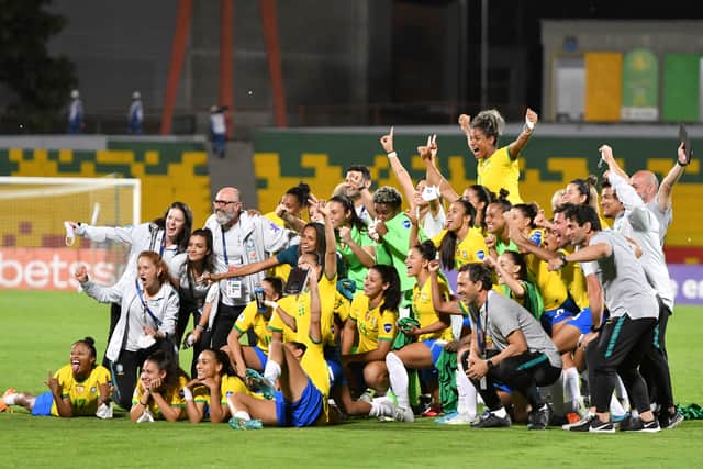 Brazil celebrate winning Women’s Copa America in 2022
