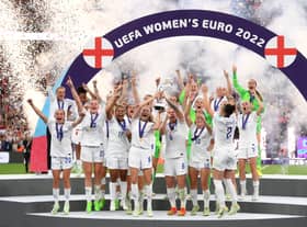 England celebrate Euros win - they will take on Brazil in first ever Women’s Finalissima