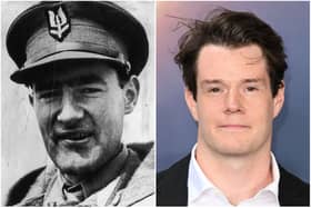 David Stirling is played by Connor Swindells in SAS Rogue Heroes (images; Getty Images)