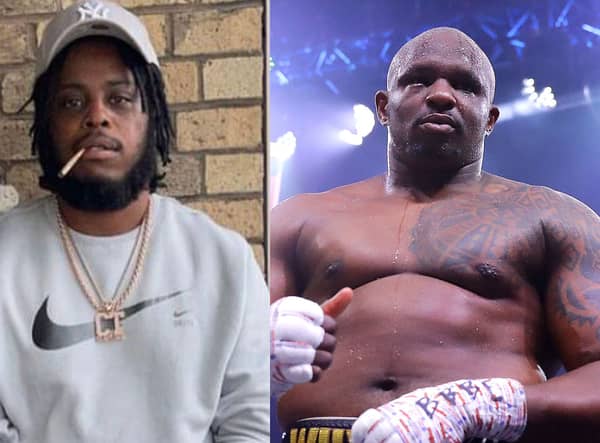 Drill rapper Perm, left, who was shot dead in Brixton last night, and, right, boxing champion Dillian Whyte, who worked with his father. Credit: VE Media/Getty