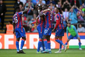 Palace celebrate Odsonne Edouard’s goal against Southampton
