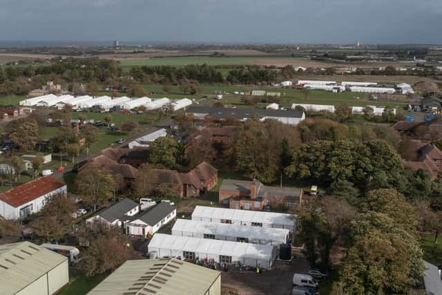 Thousand of migrants are currently staying at a migrant holding facility at Manston Airfield, with hundreds more moved here after a petrol-bomb attack on a processing centre in Dover (Pic: Getty Images)