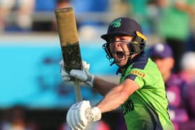 Curtis Campher celebrates Ireland win at T20 World Cup