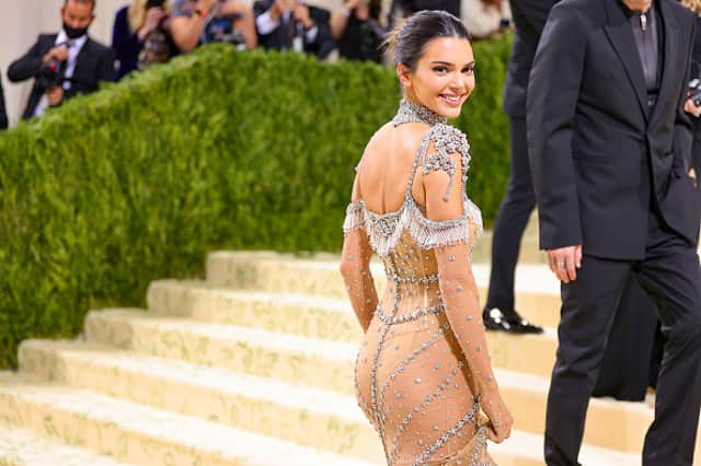 Kendall channelled Audrey Hepburn in a stunning sparkling Givenchy gown. (Photo by Theo Wargo/Getty Images)