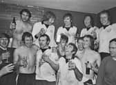Ronnie Radford with Hereford United after beating Newcastle in FA Cup in 1972