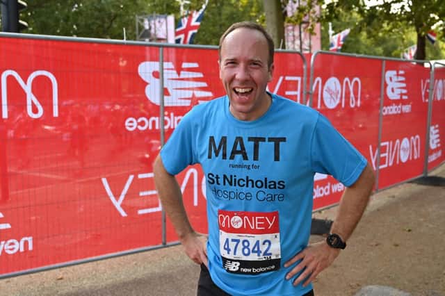 Matt Hancock has said he will donate some of his ITV appearance fee to St Nicholas Hospice - but he hasn’t said how much (image: AFP/Getty Images)