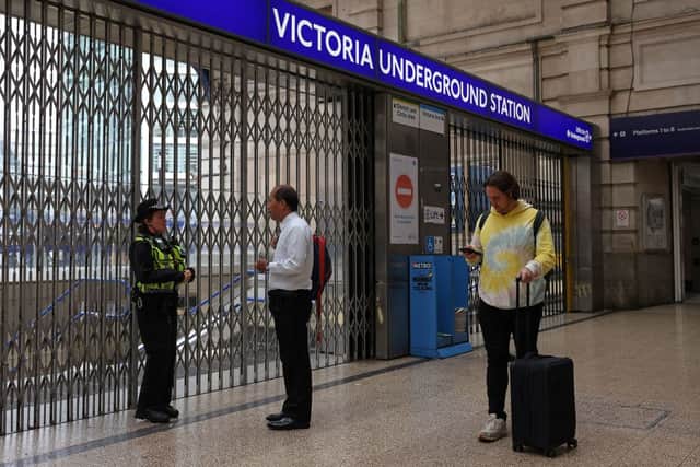 Virtually no Underground services are expected to run on Thursday 10 Novemeber (Photo by HOLLIE ADAMS/AFP via Getty Images)