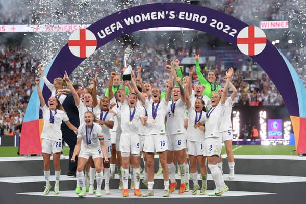 Women’s Euros winners, England at Wembley 2022