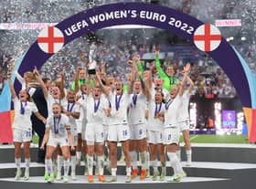 Women’s Euros winners, England at Wembley 2022