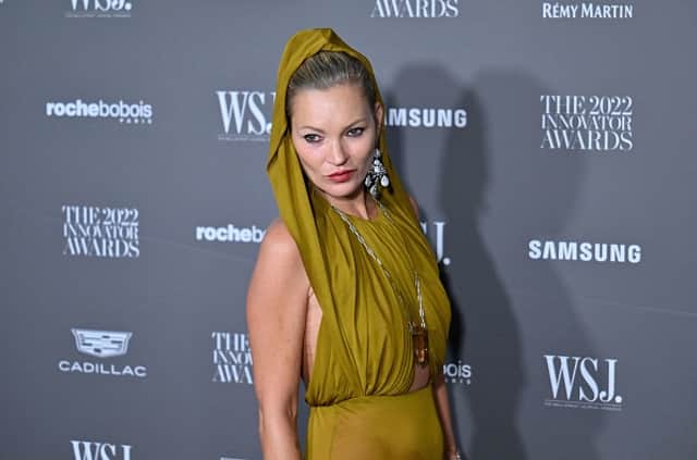 Kate Moss arrives at the Wall Street Journal Magazine 2022 Innovator Awards. (Photo by ANGELA WEISS / AFP) (Photo by ANGELA WEISS/AFP via Getty Images)