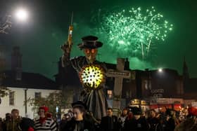 Lewes Bonfire. (Photo by Dan Kitwood/Getty Images)
