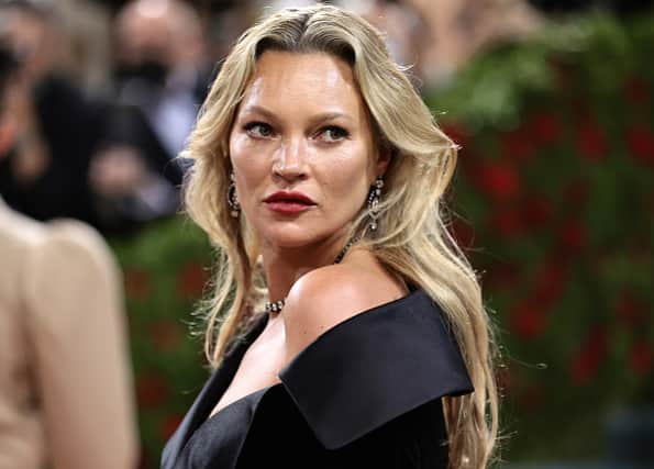 Kate Moss looking glamorous at The 2022 Met Gala.  (Photo by Jamie McCarthy/Getty Images)