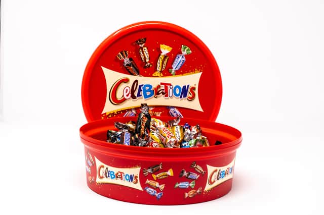 A tub of Mars celebrations mini chocolates - as research reveals which is the nation’s favourite and least favourite of the sweet treat selection.
