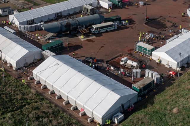 Concerns about living conditions and overcrowding at Manston migrant processing facility have been growing over the past few days. Credit: Getty Images
