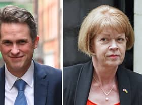 Undated file photos of Sir Gavin Williamson and Wendy Morton. Cabinet Office minister Sir Gavin is facing an investigation over a series of abusive and threatening messages sent to the then Tory chief whip complaining he had been excluded from the Queen’s funeral. Williamson, who was a backbencher at the time, accused Wendy Morton of using the death of the monarch to “punish” senior MPs who were out of favour with Liz Truss’s government. The exchange of messages has been obtained by The Sunday Times. Issue date: Wednesday January 27, 2021.