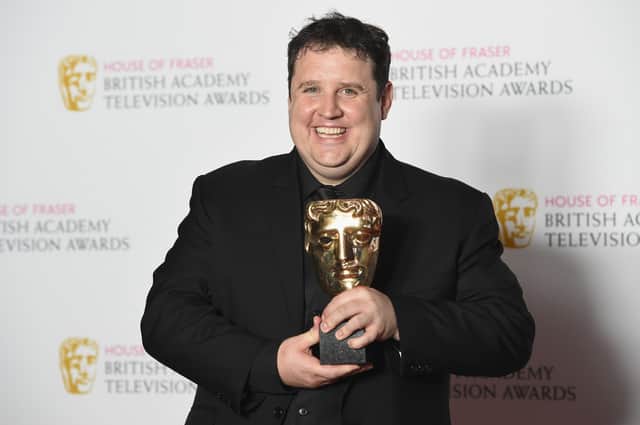 Peter Kay, winner of the Male Performance in a Comedy Programme for 'Peter Kay's Car Share' poses in the Winners room at the House Of Fraser British Academy Television Awards 2016 at the Royal Festival Hall on May 8, 2016 in London, England. (Photo by Stuart C. Wilson/Getty Images)