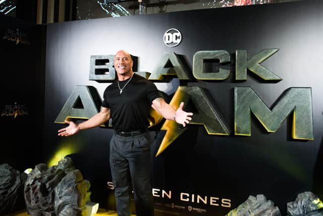 Actor Dwayne Johnson attends the "Black Adam" premiere at Cine Capitol on October 19, 2022 in Madrid, Spain. (Photo by Beatriz Velasco/Getty Images)