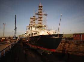 The national flagship was going to be a replacement for the Royal Yacht Britannia. Credit: Getty Images