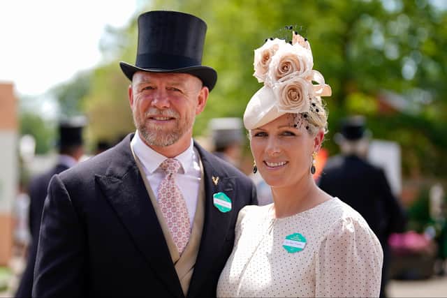Zara Tindall arrives with husband Mike on day one of the Royal Ascot meeting at Ascot Racecourse. Image: Getty