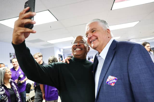 Democratic Governor Steve Sisolak faces a tough race against his Republican counterpart. (Credit: Getty Images)