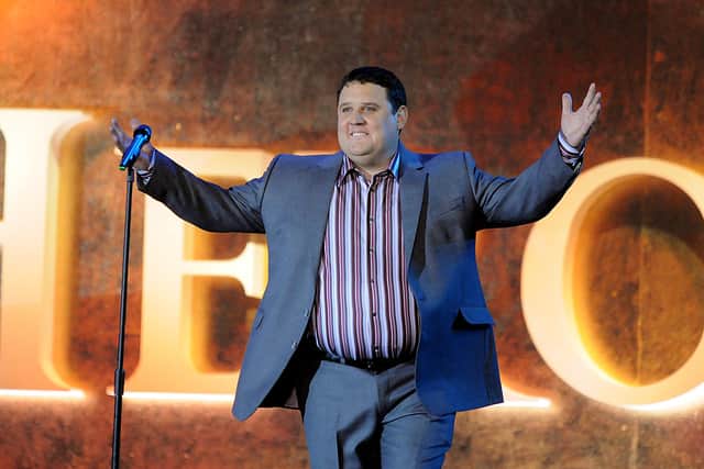 Peter Kay performs live on stage during the Heroes Concert at Twickenham Stadium, in aid of the charity Help For Heroes, on September 12, 2010 in London, England.  (Photo by Jim Dyson/Getty Images)