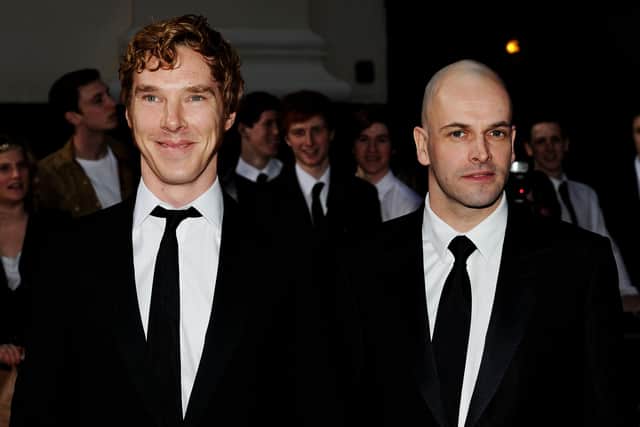 Benedict Cumberbatch  and Jonny Lee Miller attend The Olivier Awards in 2011