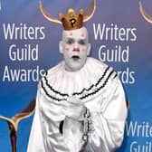 Mike Geier - as Puddles Pity Party - attends the 2019 Writers Guild Awards ceremony in LA (Photo: Frazer Harrison/Getty Images)