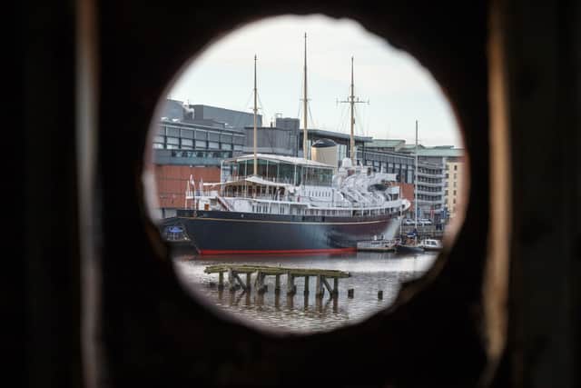 The Royal Yacht Britannia  in Leith’s Imperial Dry Dock in 2018 (Photo: Robert Perry/Getty Images)