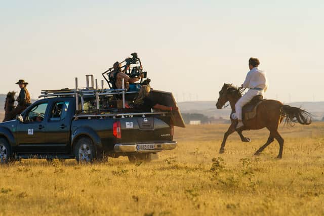 Filming for The English took place on location last year