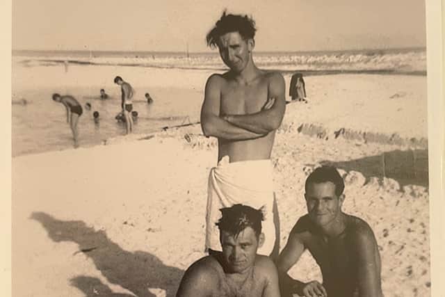 Bryan Player (standing) in 1957/58 in the South Pacific  