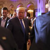 Donald Trump held an election night event at Mar-a-Lago in Florida, but was said to be left ‘livid’ at the Republican’s performance in the election. (Credit: Getty Images)