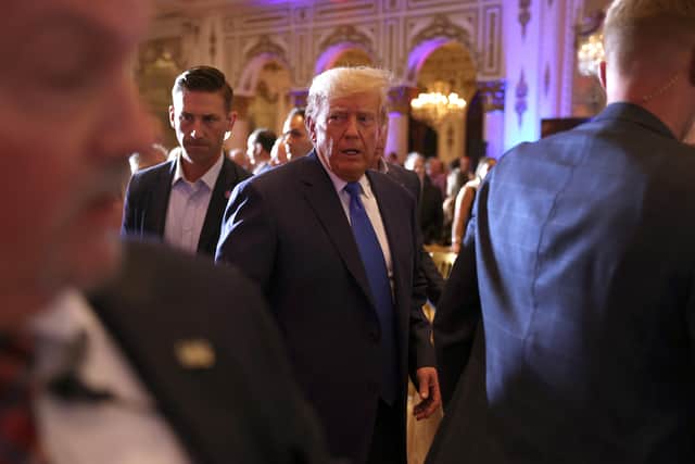 Donald Trump held an election night event at Mar-a-Lago in Florida, but was said to be left ‘livid’ at the Republican’s performance in the election. (Credit: Getty Images)