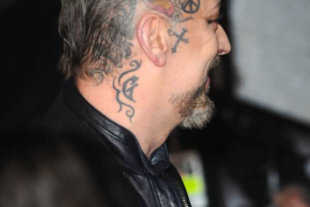 Boy George has several face tattoos