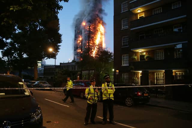 The Grenfell Tower fire on June 14, 2017 tragically killed 72 people. Credit: Getty Images