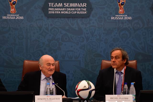 Former FIFA President Sepp Blatter and UEFA President Michel Platini were embroiled in great controversy in 2015. (Getty Images)