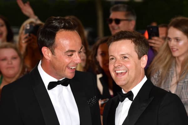 Ant and Dec attend the National Television Awards 2021 at The O2 Arena on September 09, 2021 in London, England. (Photo by Gareth Cattermole/Getty Images)