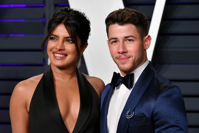 Nick Jonas pictured alongside his wife  Priyanka Chopra.  (Getty Images)